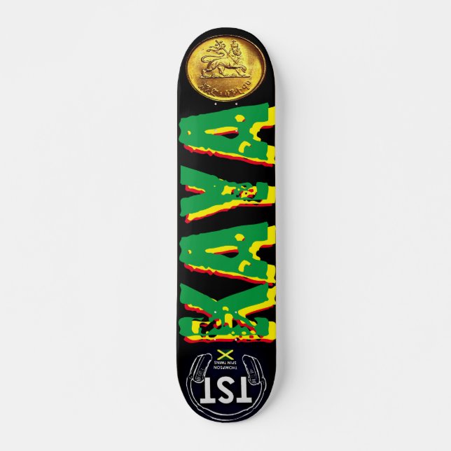 KAYA NU JMT 7 3/4" Skateboarddäck Mini Skateboard Bräda 18,5 Cm (Framsida)