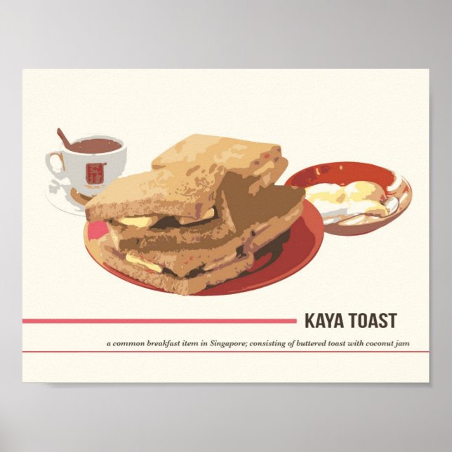 Kaya Toast Poster (Framsidan)