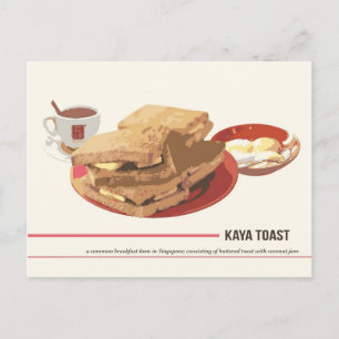 Kaya Toast-vykort Vykort