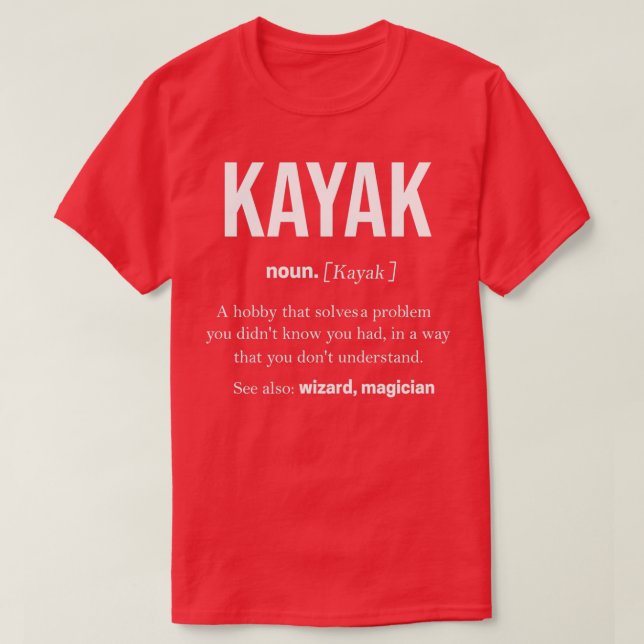 Kayak 8 t shirt (Design framsida)