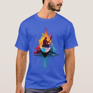 Kayak Art Kayak Sport for Kayakers retro T Shirt