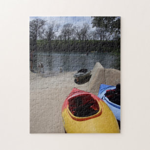 Kayak Austin Texas Dam Bird Sjö Pussel