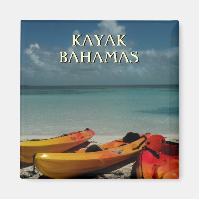 Kayak Bahamas Travel Magnet (Framsidan)