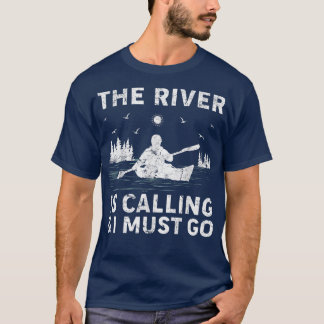 Kayak-båten Kayaking-floden ringer och jag mus T Shirt
