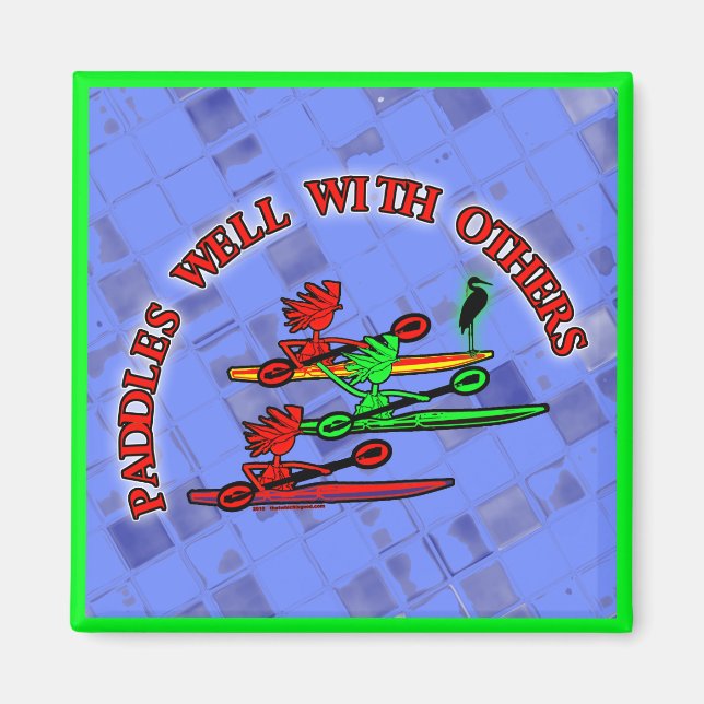 Kayak Canoe - Paddles well with other Magnet (Framsidan)