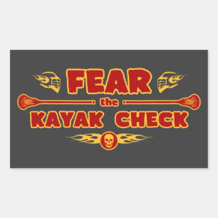 Kayak Check Rektangulärt Klistermärke