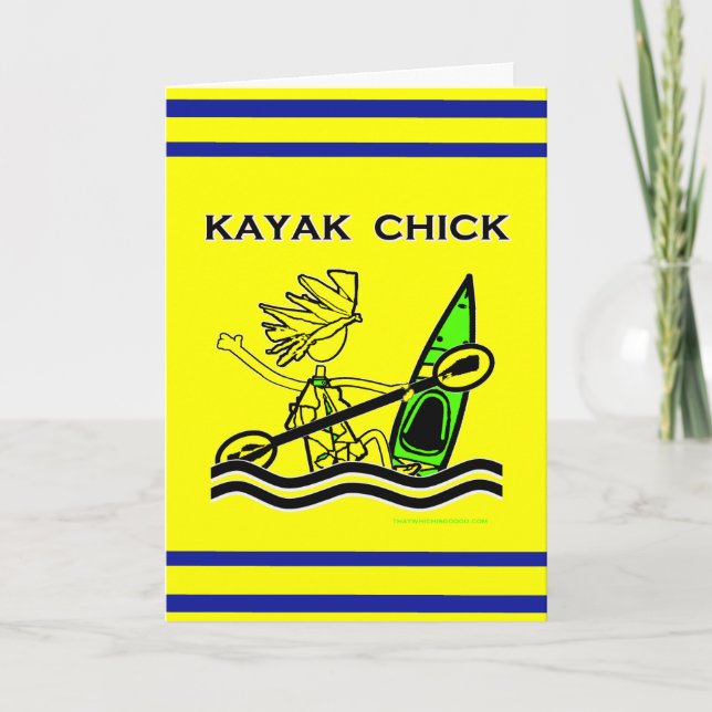 Kayak Chick Design & Sak Kort (Framsida)