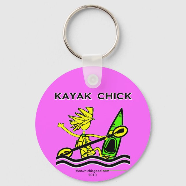 Kayak Chick Design & Sak Nyckelring (Framsida)