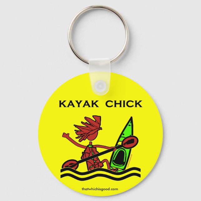 Kayak Chick Design & Sak Nyckelring (Framsida)