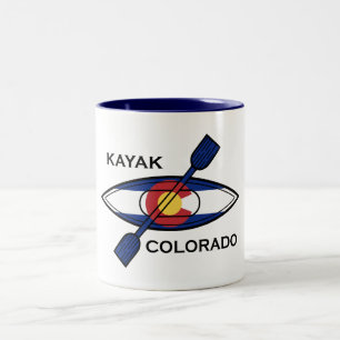 Kayak Colorado Flagga Två-Tonad Mugg