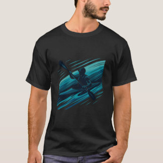 Kayak Cross Hastighetslinjer Kajak T Shirt