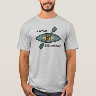 Kayak Delaware Flagga T Shirt