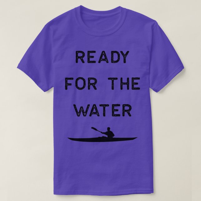Kayak Design Redo för Mörken Vatten Kayaking Fis T Shirt (Design framsida)