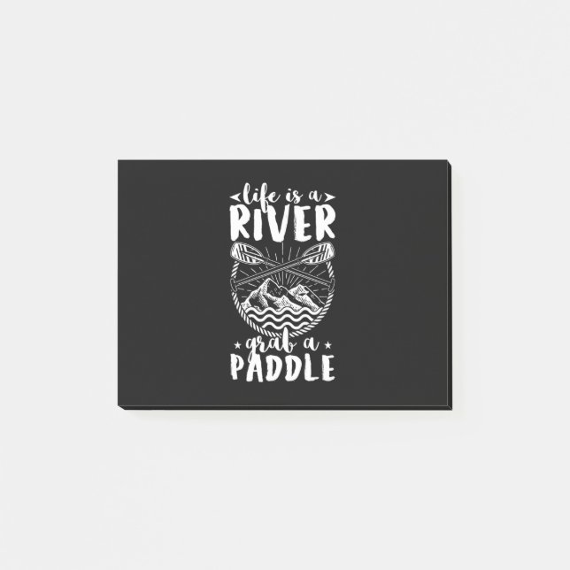 Kayak Driver Life är en flod Post-it Block (Framsida)