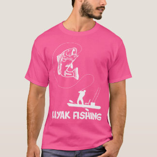Kayak Fishing Bass Angler Paddling Fishing T Shirt