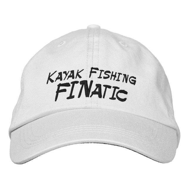 Kayak Fishing Fanatic Broderad Keps (Framsida)