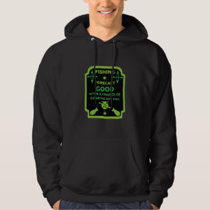 Kayak-fisk och lägerfångst av gåvor från resa hoodie