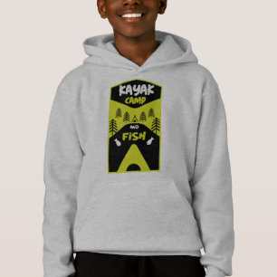 Kayak-fisk och lägerfiske av resa-gåvor t shirt