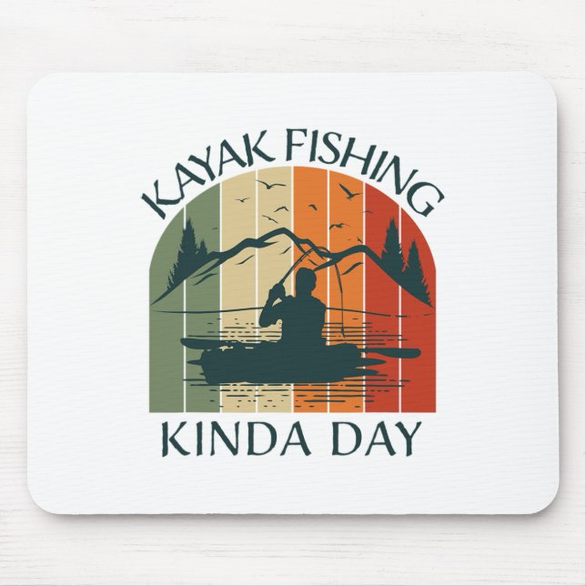 Kayak Fiske Kayaking Båttur Sommar Kläder Gra Musmatta (Framsidan)