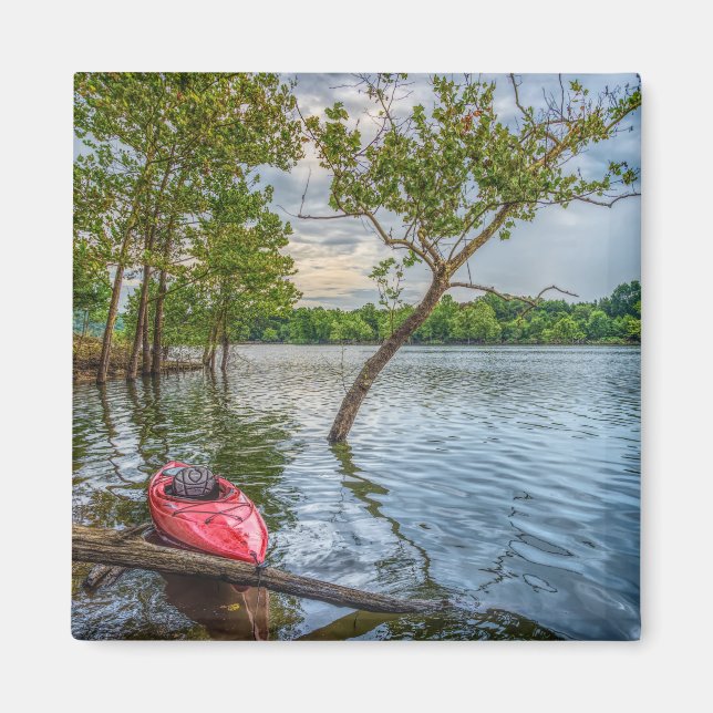 Kayak Flytande Bord Sten Sjö Magnet (Framsidan)