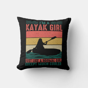 Kayak Girl but Cooler Kudde