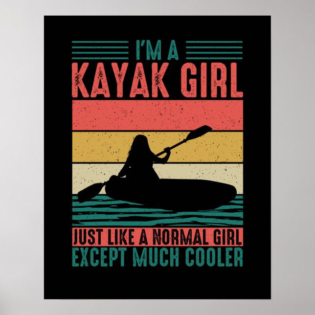 Kayak Girl but Cooler Poster (Framsidan)