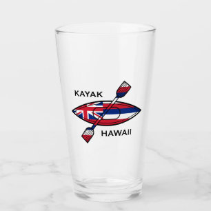 Kayak Hawaii Flagga Glaskopp