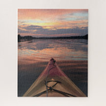 Kayak i Sunset Puzzle