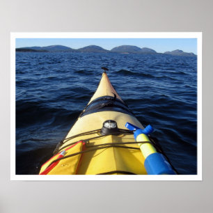 Kayak i Vatten Poster