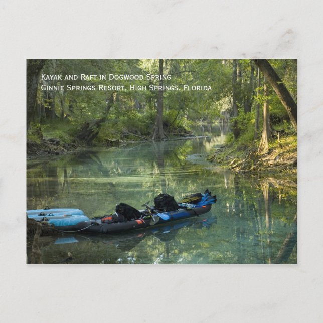 Kayak i vykort Vår (Framsida)