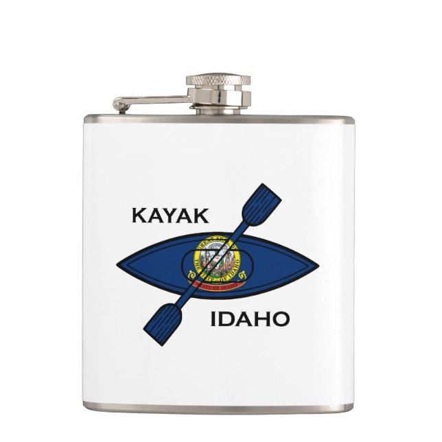 Kayak Idaho Flagga Fickplunta (Framsidan)