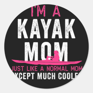 Kayak Im A Kayak Mamma Rosa White Gift Light Runt Klistermärke