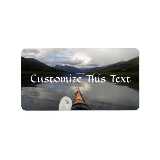 Kayak Journey Adressetikett (Framsidan)