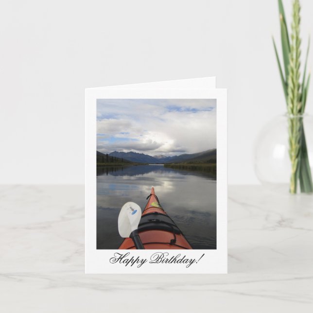 Kayak Journey, Grattis på födelsedagen Kort (Framsida)