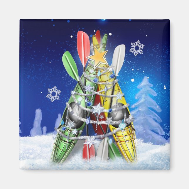 Kayak Julgran Magnet (Framsidan)