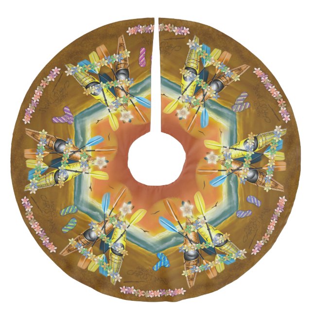 Kayak Julgran tropiska strandkajaker Julgransmatta Borstad Polyester (Framsidan)