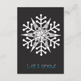 Kayak julkort "Låt det snöa!"inbjudan Inbjudningar