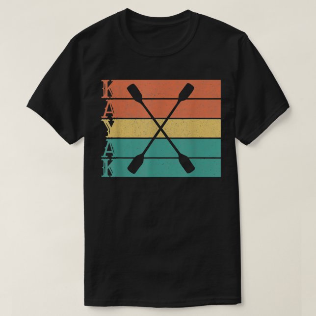 Kayak Kayaker Dubbla Paddle Canoe Tour Kayaking VI T Shirt (Design framsida)