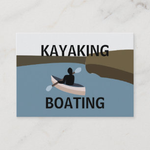 Kayak Kayaking Boating Visitkort