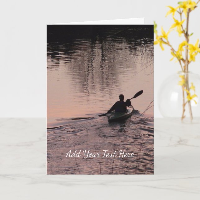 Kayak Kort (Gul blomma)