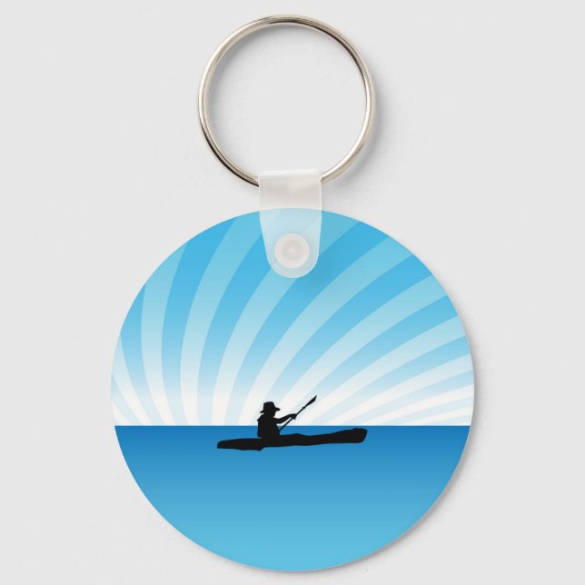 Kayak Man Nyckelring (Framsida)