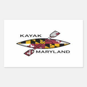 Kayak Maryland Rektangulärt Klistermärke