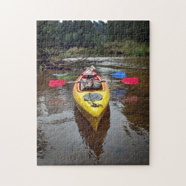 Kayak Nature Scenia Ligcape Jigszle Puzzle Pussel (Vertikal)