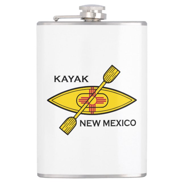 Kayak New mexico Flagga Fickplunta (Framsidan)