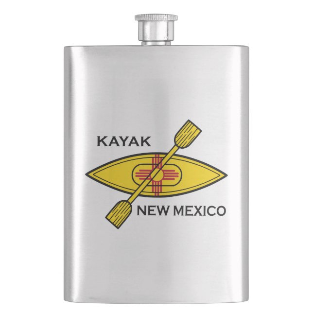 Kayak New mexico Flagga Fickplunta (Framsidan)