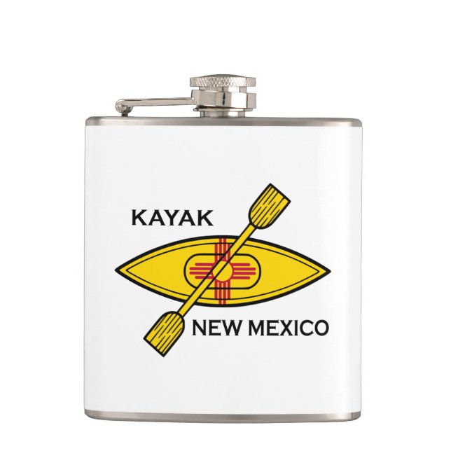 Kayak New mexico Flagga Fickplunta (Framsidan)