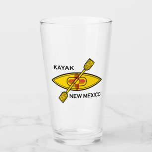 Kayak New mexico Flagga Glaskopp