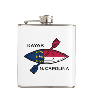 Kayak North Carolina Flagga Fickplunta