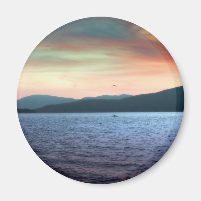 Kayak och Gull Return Magnet (Framsidan)