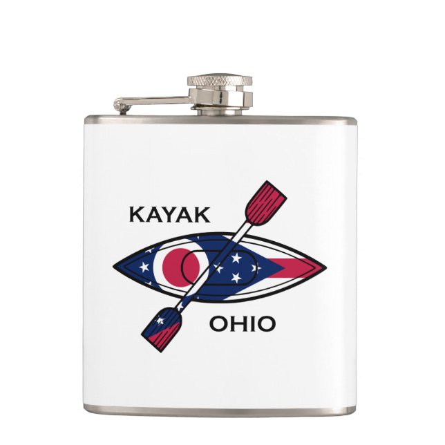 Kayak Ohio Flagga Fickplunta (Framsidan)